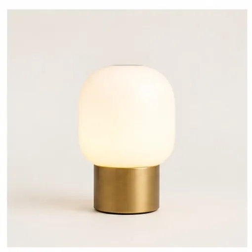 Opal Glass Bedside — Chrome